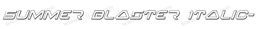 Summer Blaster Italic字体转换